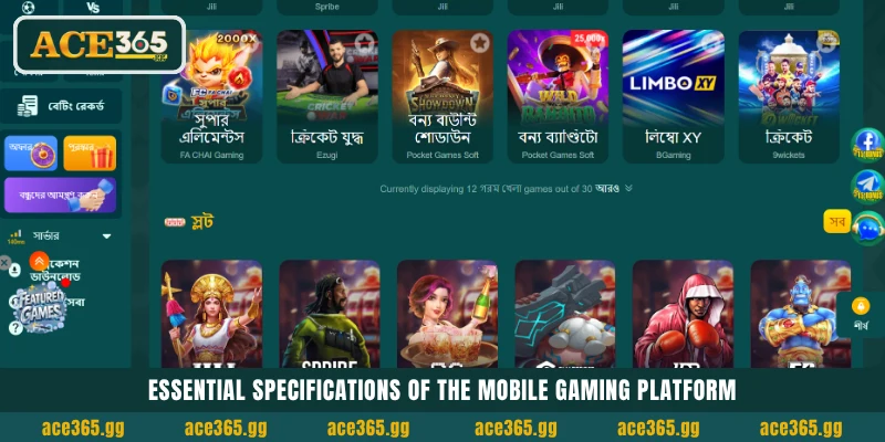 ACE365 অ্যাপ ডাউনলোড: অ্যান্ড্রয়েড (APK) ও iOS অ্যাপ নামিয়ে ৳50 ফ্রি নিন 3 ACE365 মোবাইল গেমিং প্ল্যাটফর্মের প্রয়োজনীয় স্পেসিফিকেশন